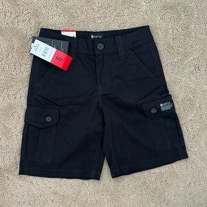 Matix Youth Bermuda Cargo Shorts Boys Size 6 Black NWT